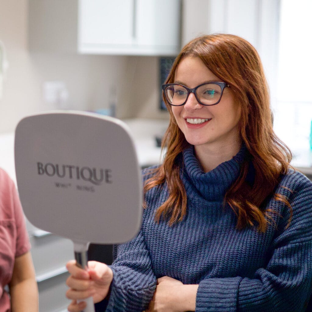 Integrated Dentalcare's Client Smiling